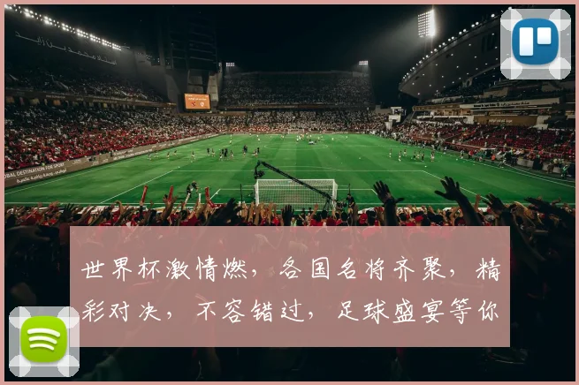 世界杯激情燃，各国名将齐聚，精彩对决，不容错过，足球盛宴等你来